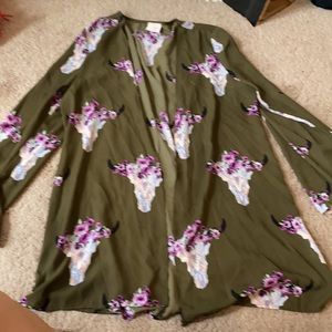 Lightweight cover up or blouse, super cute